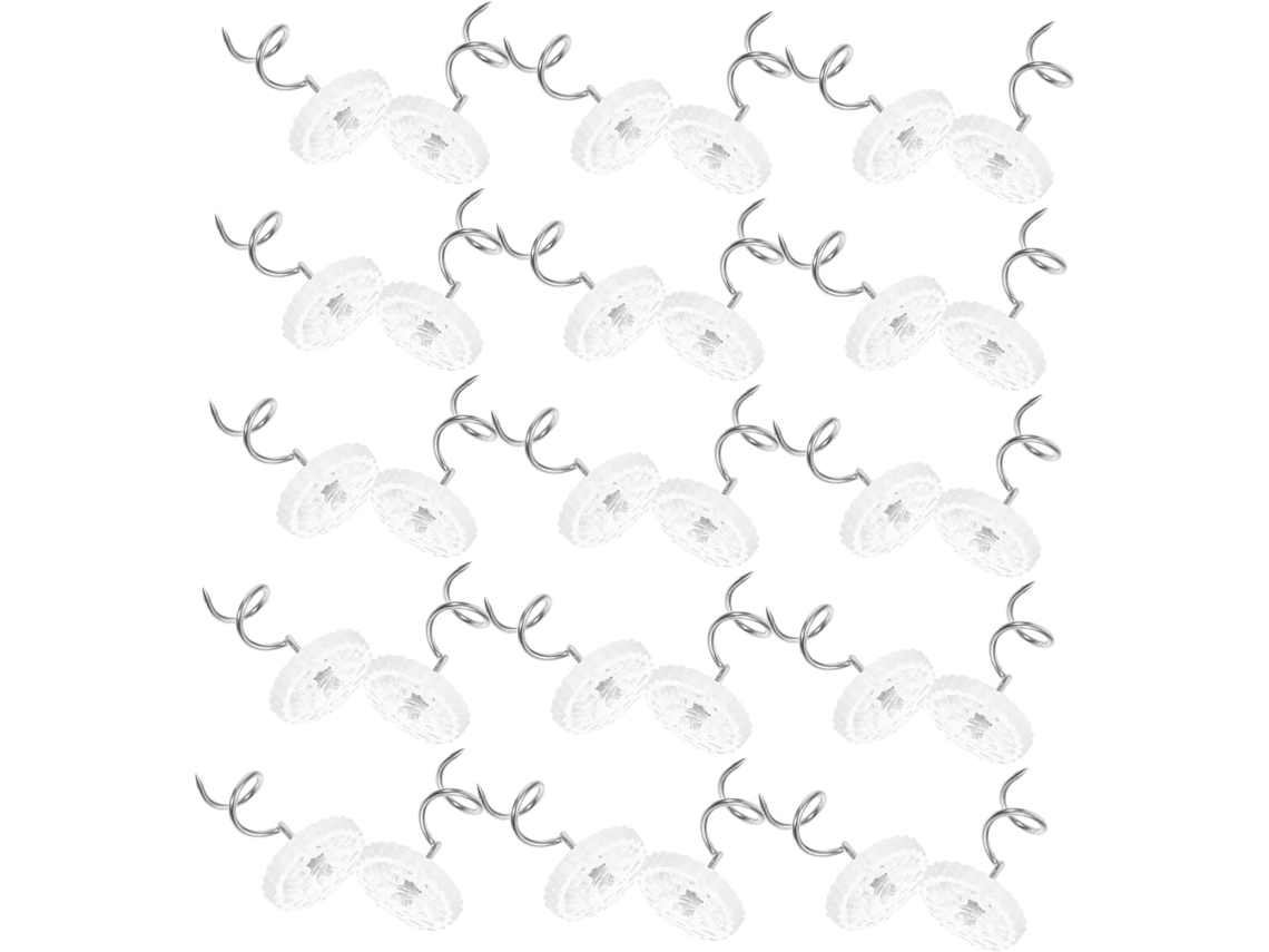 Favomoto 50-pinos Espirais Em Aço Inoxidável Para Capas De Sofá E Saias Cama, Fixação Segura E Discreta, Para Móveis E
