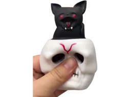 Decoração De Caveira De Halloween, Bola De Vento De Caveira Com Música Para Alivio De Estresse, Brinquedo Anti-estresse 2pc