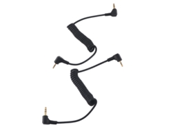 2pcs 3.5mm To Male Flash C1 Sync Cable 3.5mmc1 Flash Trigger Coiled Cable For Eos 70d Camera LAXISCREED