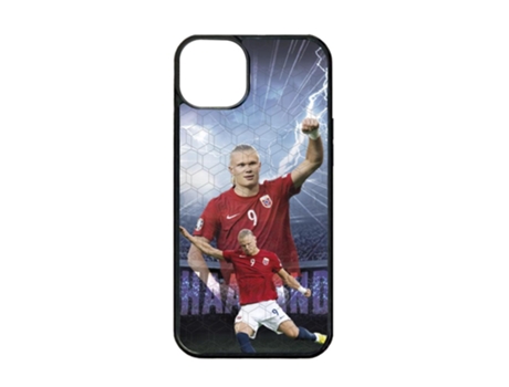 Capa Oficial Protetor para iPhone 15 Plus PHONECASES3D Pele Sintética Preto