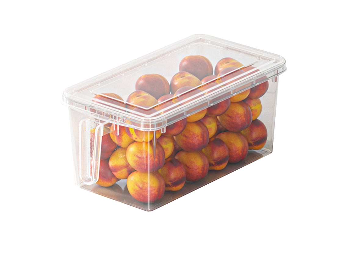 Caixa de Armazenamento para Geladeira Pp 5.5l com Tampa para Frutas, Legumes, Ovos | S/MARCA