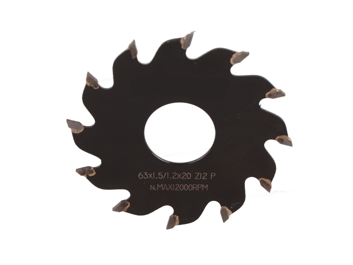 Lâmina de serra circular de liga resistente, 63x1,5x20x12, para cortar madeira, plástico, metal e azulejo.