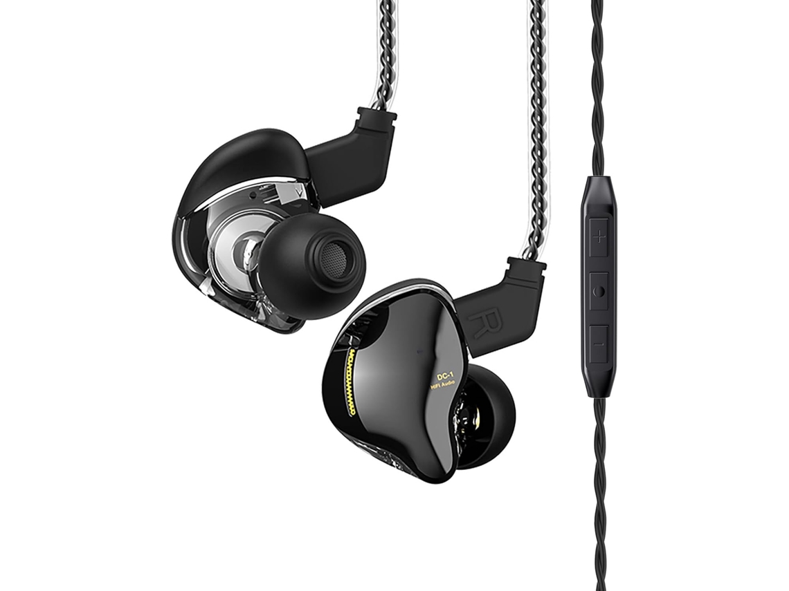 Fones De Ouvido Intra Auriculares Com Driver 1dd, Cancelamento De Ruído Dinâmico, Som Balanceado, Marrom, 30g, Com
