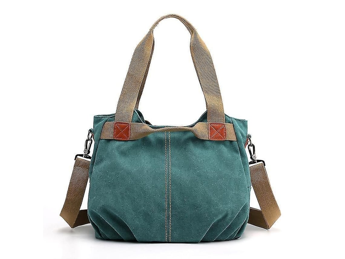 Bolsa de Ombro Multifuncional para Mulher, Lona Casual, Hobo Grande, Trabalho, Escola, Praia Cinza S/MARCA
