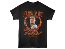 Unisex Adult T-shirt Rockinstone Hunger Games Peeta Is My Victor Blacksizexxl