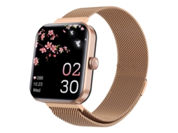 Smartwatch Yizhood F57l 1.91 Inch Ip67 À Prova De Água 50 Modos Desportivos (android E Ios Bluetooth Rosa)