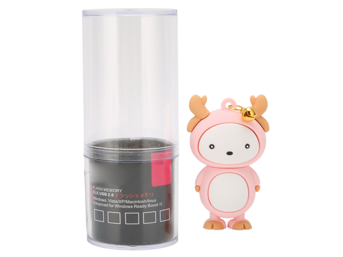 Pen Drive LAXISCREED 32gb Rosa Cartoon Resistente Choque