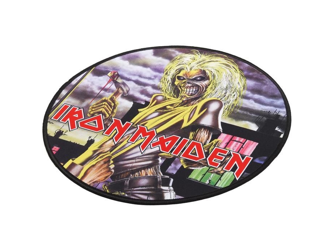 Tapete Para Rato Subsonic Iron Maiden Espuma 3mm Design Preto Antiderrapante