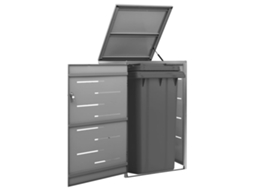 Vidaxl Abrigo Para Caixote Do Lixo 69x77,5x115 Cm Aço Inoxidável