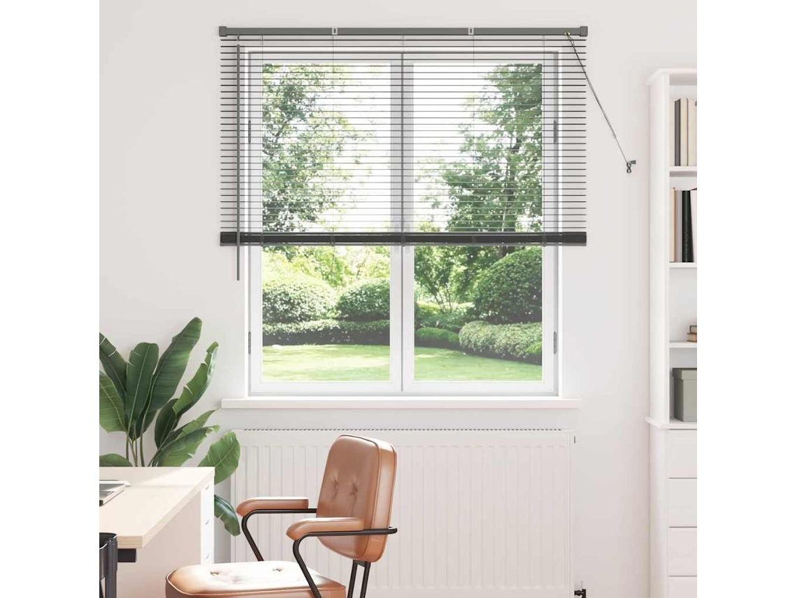 Vidaxl Persianas Venecianas Cinzento-escuro 175 X 125 Cm Alumínio