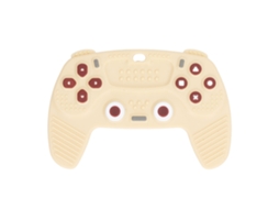 Mali chupeta de Controle de Jogo Silicone Macio Bebê com Botões Diversos Simulação Bege