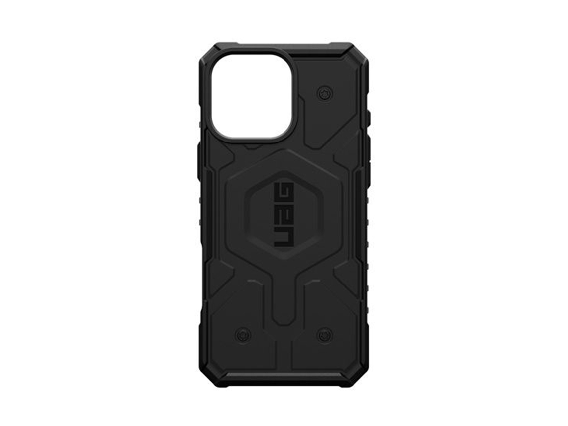 Capa Magsafe Antimicrobiana Série para iPhone 16 Pro Max UAG Resistente Preto