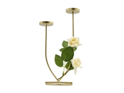Vela Aromática com Flor Dourada e Taça LAXISCREED