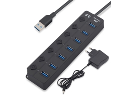 Hub Usb 3.0 Com Alimentação 7 Portas Perfeito Brilvibera