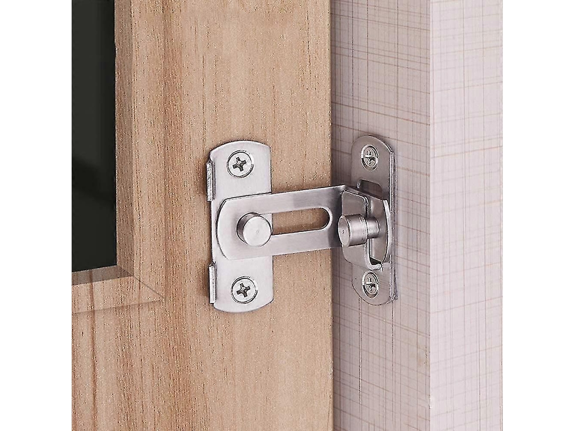 Trava De Porta De Aço Inoxidável Em Ângulo Reto De 90 Graus, Fechadura De Segurança, 4 Polegadas
