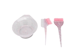 2026 3pcs Cepillos de Tinte para El Cabello Peine de Coloración Peluquería Cepillo de Colorear para Uso En Casa Y Salón Rosa
