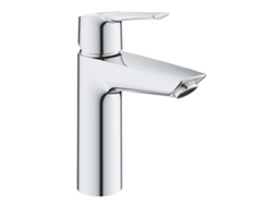 Grohe Start Misturadora Monocomando De Lavatório M-size, Saliência 121mm, Com Conjunto De Escoamento Push, 24204002, Cor: Crómio