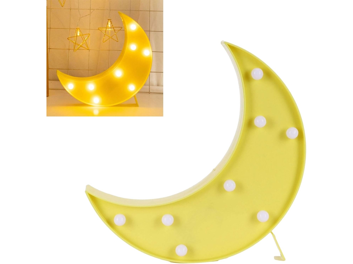 Luminária Noturna Led, Formato De Lua, Tema De Natal, Para Quarto, Cabeceira, Sala De Estar E Ambiente Acolhedor