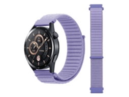 Correia de Náilon Compatível com Huawei Watch Gt6/5, Garmin, Samsung Watch6/7 Fecho de Velcro CHABERLU