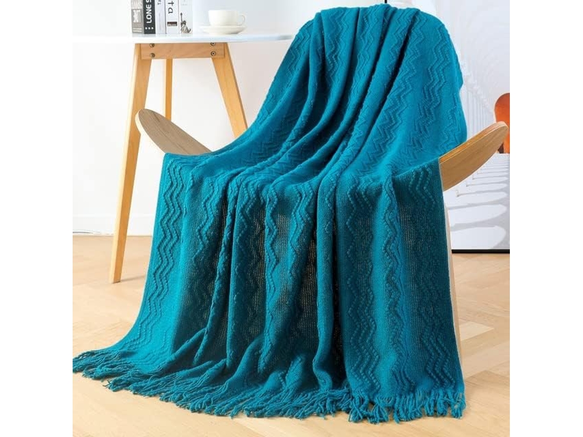 Capa de Sofá Tricô Mantou Decoração para Casa Lençol Manta Cashmere Verde Tapeçaria Outono/inverno 150x230cm 1