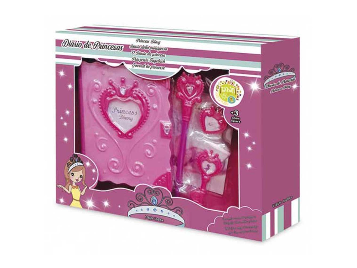 Jogo Educativo TACHAN Diário de princesas com chave e bolsa