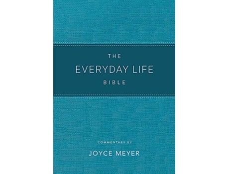 Livro Everyday Life Bible Teal LeatherLuxe® de Joyce Meyer (Inglês)