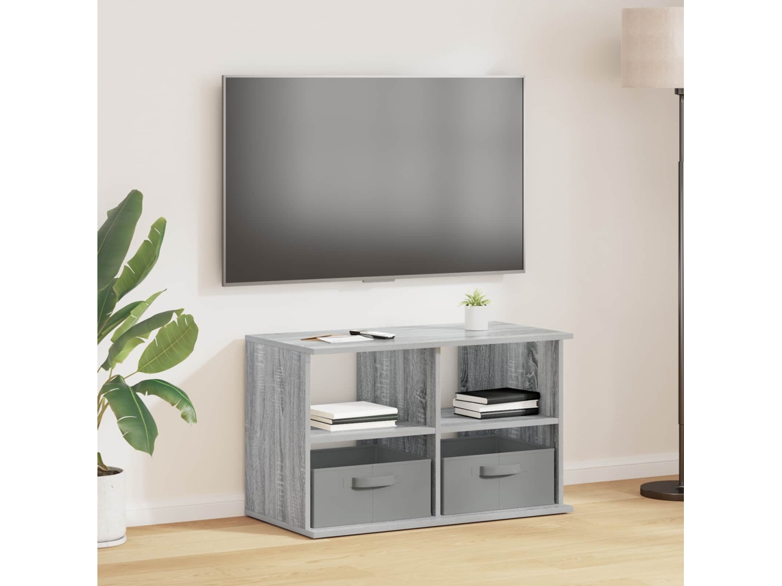 Vidaxl Suporte De Tv Com Gaveta Cinza Sonoma 79 X 40 X 48 Cm