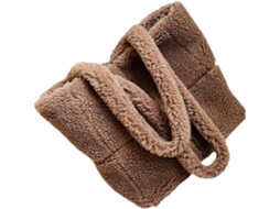 Bolsa De Ombro Grande E Macia De Pelúcia Para Mulheres, Bolsa De Ombro Confortável, Reutilizável...