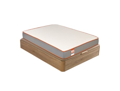 Sommier Com Arrumação Soul Articulado Altura Grátis Entrega Montagem Remoção What The Sleep Madeira Bege (160x200cm)