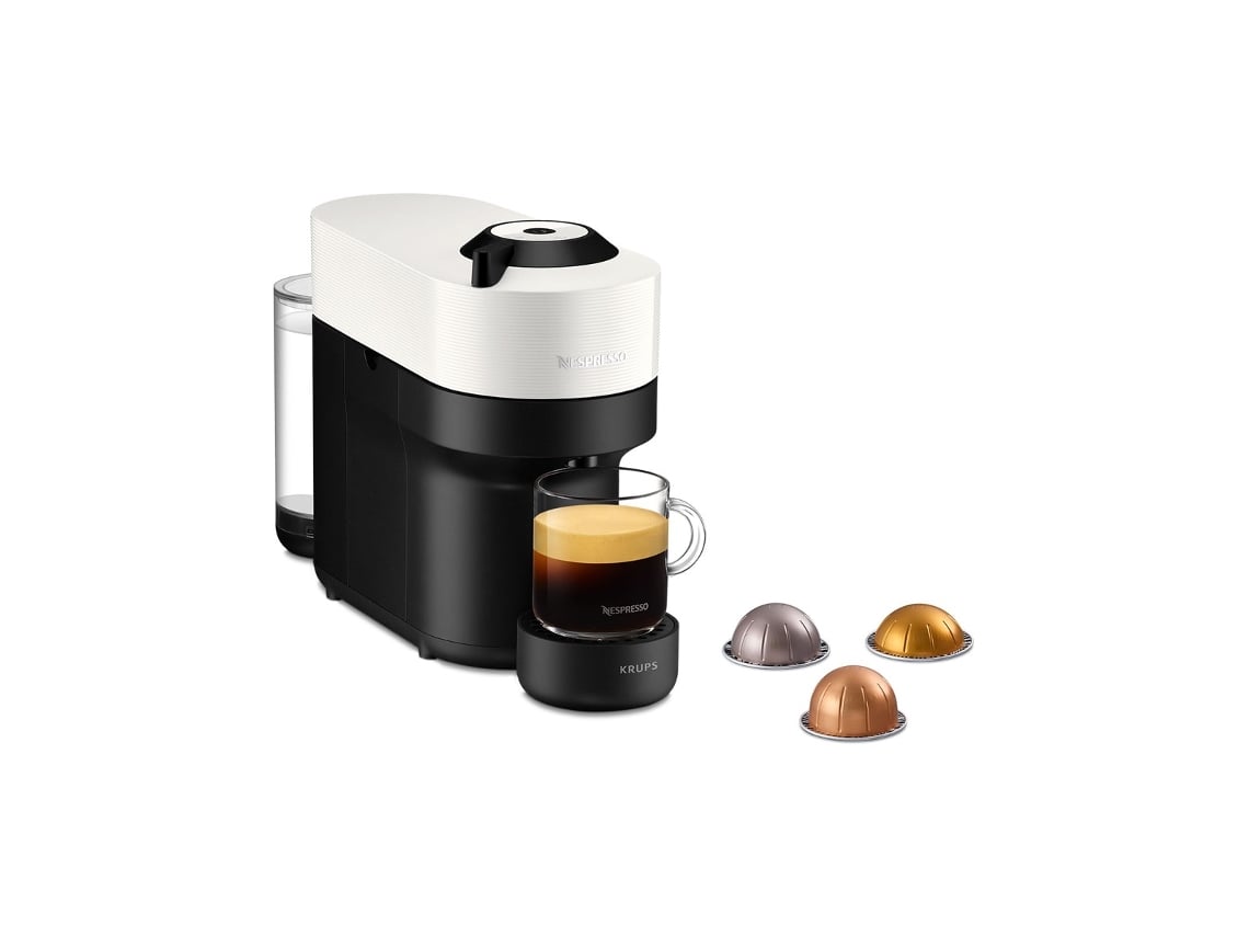Cafetera de cápsulas - Nespresso® Krups Vertuo Pop XN920110, 1500 W, 0.56  L