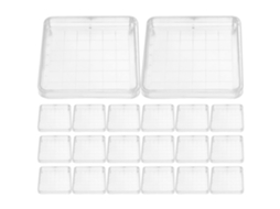 Pacote Com 20 Placas De Petri Quadradas De 10 Cm (4 Polegadas) Para Cultura De Tecidos.