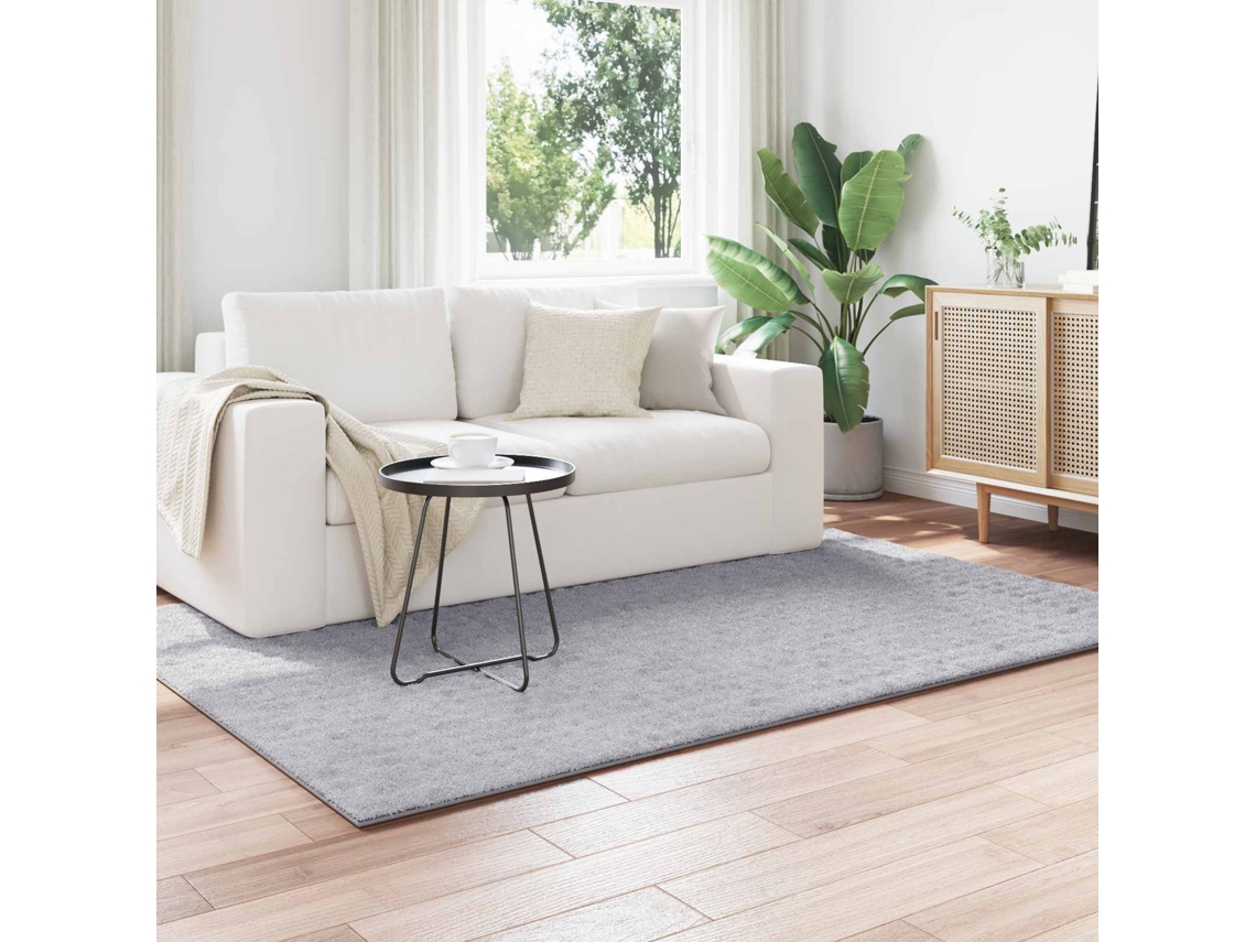 Vidaxl Tapetes De Área Sirolo Cinzento 230 X 160 Cm Poliéster