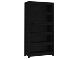 Book Cabinet, Book Cabinets Vidaxl Preto Madeira De Pinho (n/a)