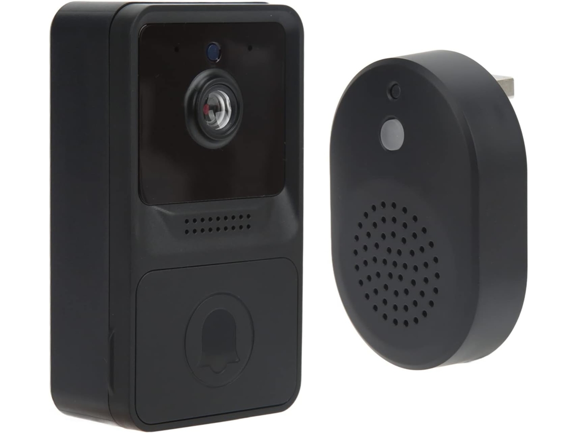Campainha Sem Fio Com Câmera, Campainha Externa Wi Fi Com Ring, Detecção De Movimento Pir, Áudio Bidirecional, Campainha Com Vídeo. Brilvibera