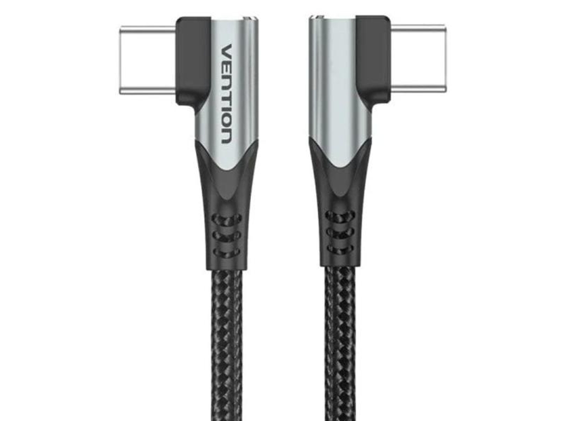 Cabo USB 2.0 Tipo C com Ventilação de 90° / Cabo USB Tipo C Macho -