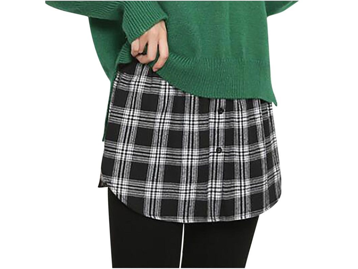 Saia Mini Casual com Estampa, Cintura Alta para Mulher