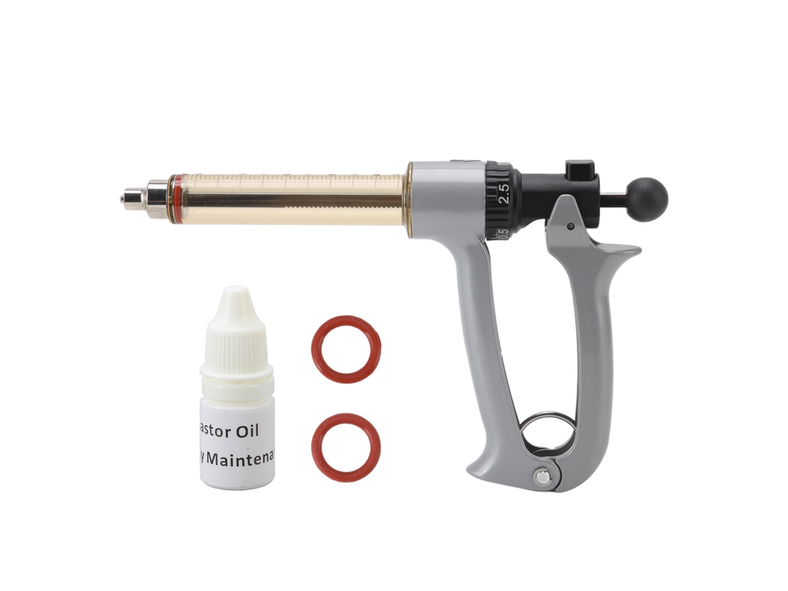 Injetor Semi Automático de Metal para Aves e Porcos, 25ml LAXISCREED