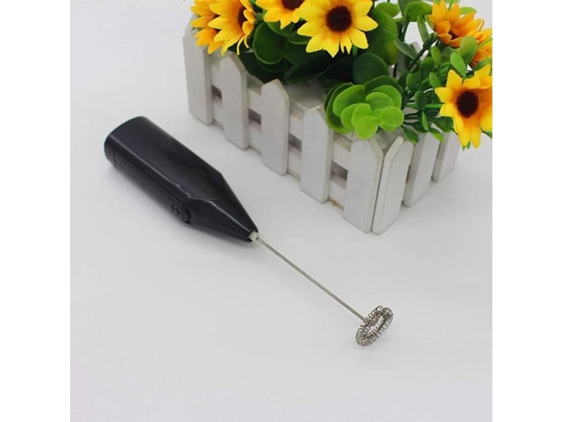 Mini batedor de leite elétrico clássico, batedor de ovos portátil, aço inoxidável, multifuncional, agitador de café automático 372 S/MARCA