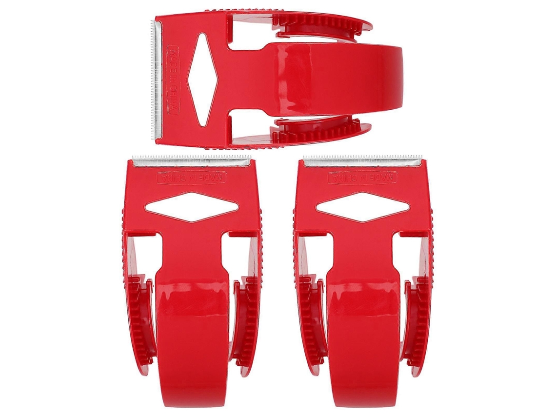 Conjunto de 3 Dispensadores de Fita Adesiva Pequenos para Embalagem, Ferramenta Manual para Fita Adesiva Resistente GOKOCO