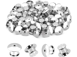 Conjunto De 60 Alfinetes Metal Com Trava, Alfinete Lapela Fecho