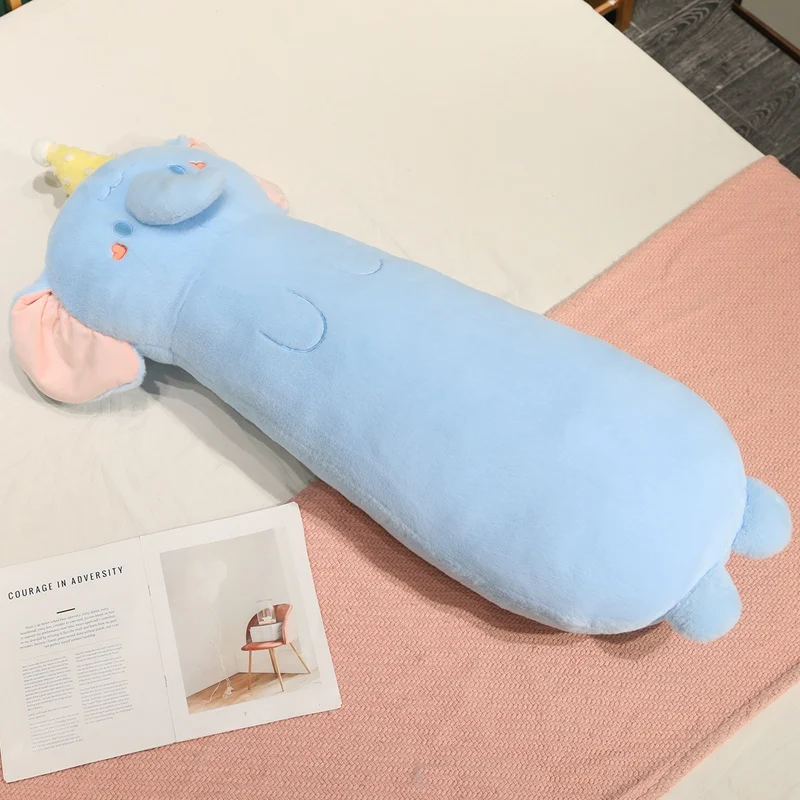 Almofada/travesseiro Longo Fofo em Formato de Animal para Adultos MDUG (elefante 115cm)