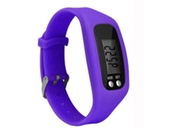Relógio pedômetro infantil com visor LCD, contador de passos e pulseira monitoradora de atividades físicas para caminhada e bicicleta elétrica.