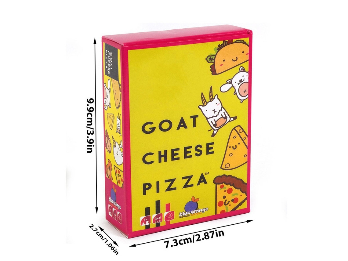 Pizza Leite Cabra - Jogo Festa Clássico - Corra para Bater Cartas - Partidas 10min, Repetível - 2 8 Jog., ≥8 Anos