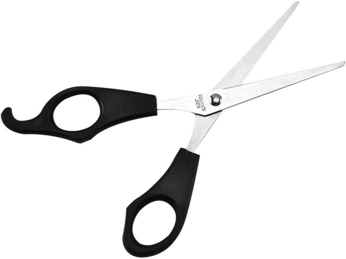 Professional Tesoura Preta Para Cabeleireiro Com Cabo Superior En Aço Inoxidável.