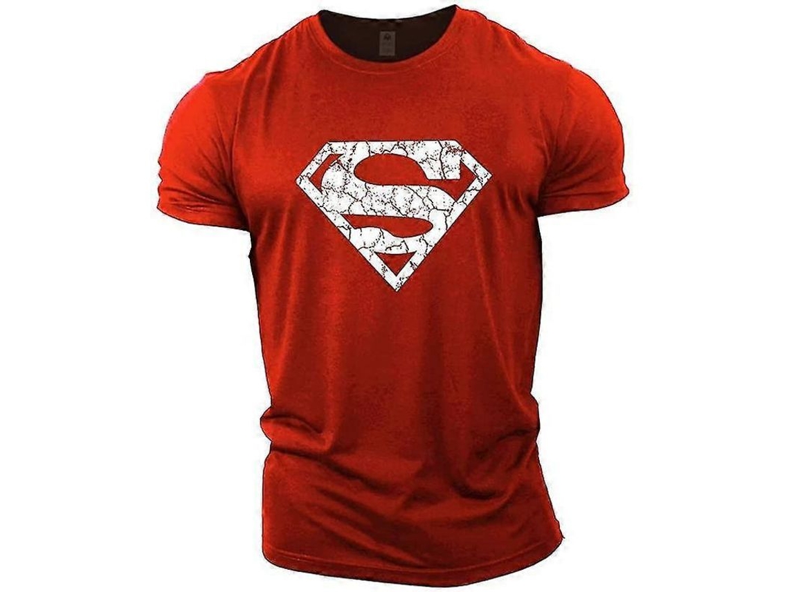 Camiseta 100% Algodão De Qualidade Superior Com Ajuste Confortável Para Academia E Dia A Dia Vermelho