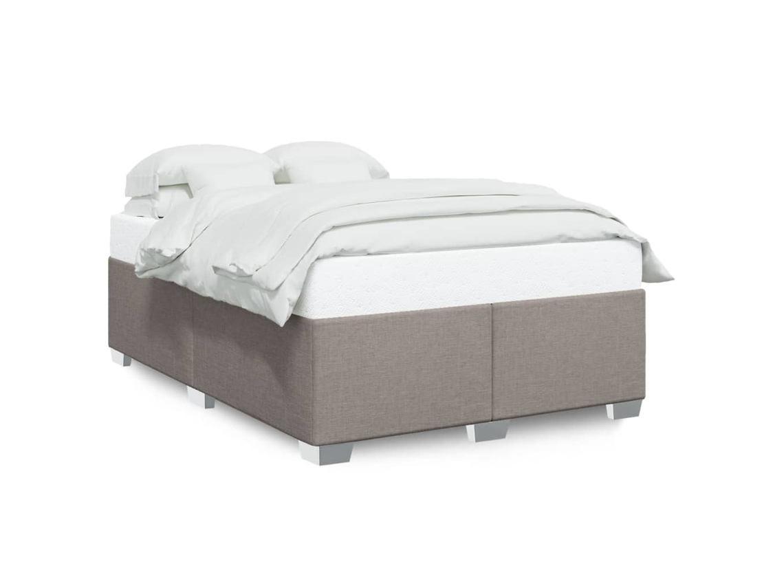 Bed Frame, Bed Frames Vidaxl Cinzento-acastanhado Tecido (160 X 200 Cm)