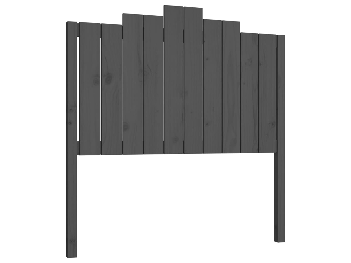 Cabeceira 106x4x110 Cm Pinho Maciço Cinzento MAISON EXCLUSIVE