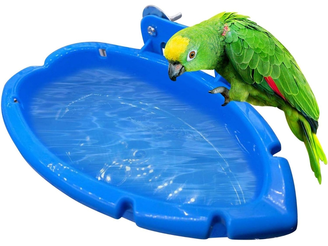 Banheira para Pássaros, Acessórios para Gaiola, Bacia para Gaiola de Papagaio, Banheira Suspensa AQUAFORGE