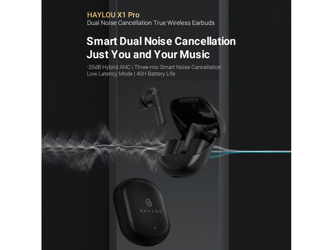 Fones Haylou X1 Pro Com Anc 38db E 40h Bateria