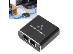Divisor De Cabo Ethernet De 1000 Mbps 1 Para 2 Compatível Com Cat5 Cat5e Cat6 Cat7 Duas Unidades Compartilham Divisor De Rede Rj45 Slowmoose